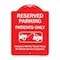 Signmission Reserved Parking Patients Violators Towed Away Owner Expense Alum Sign, 18" L, 24" H, RW-1824-9902 A-DES-RW-1824-9902 - alternate 1